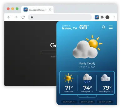 activate extension window